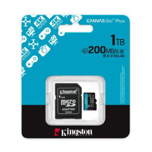 Memoria MicroSD Kingston Canvas Go! Plus 1TB con Adaptador SD